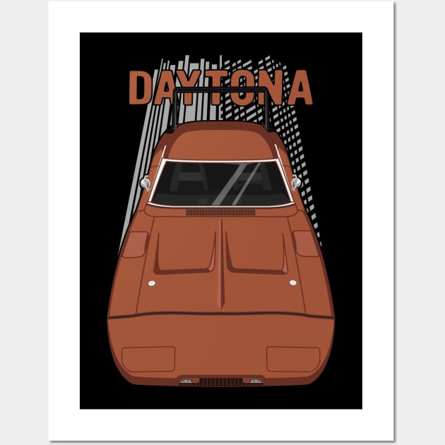 Dodge Charger Daytona 1969 - copper Wall Art by V8social